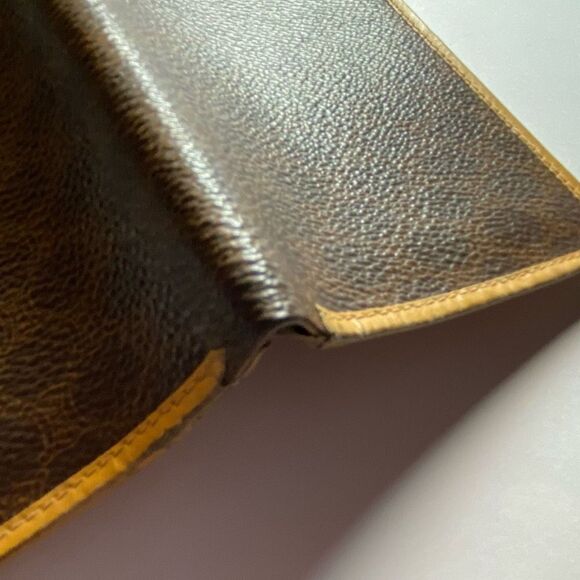 Authentic Celine Macadam Vintage Long PVC & Leather Bifold Wallet **FLAWS** - Picture 4 of 9